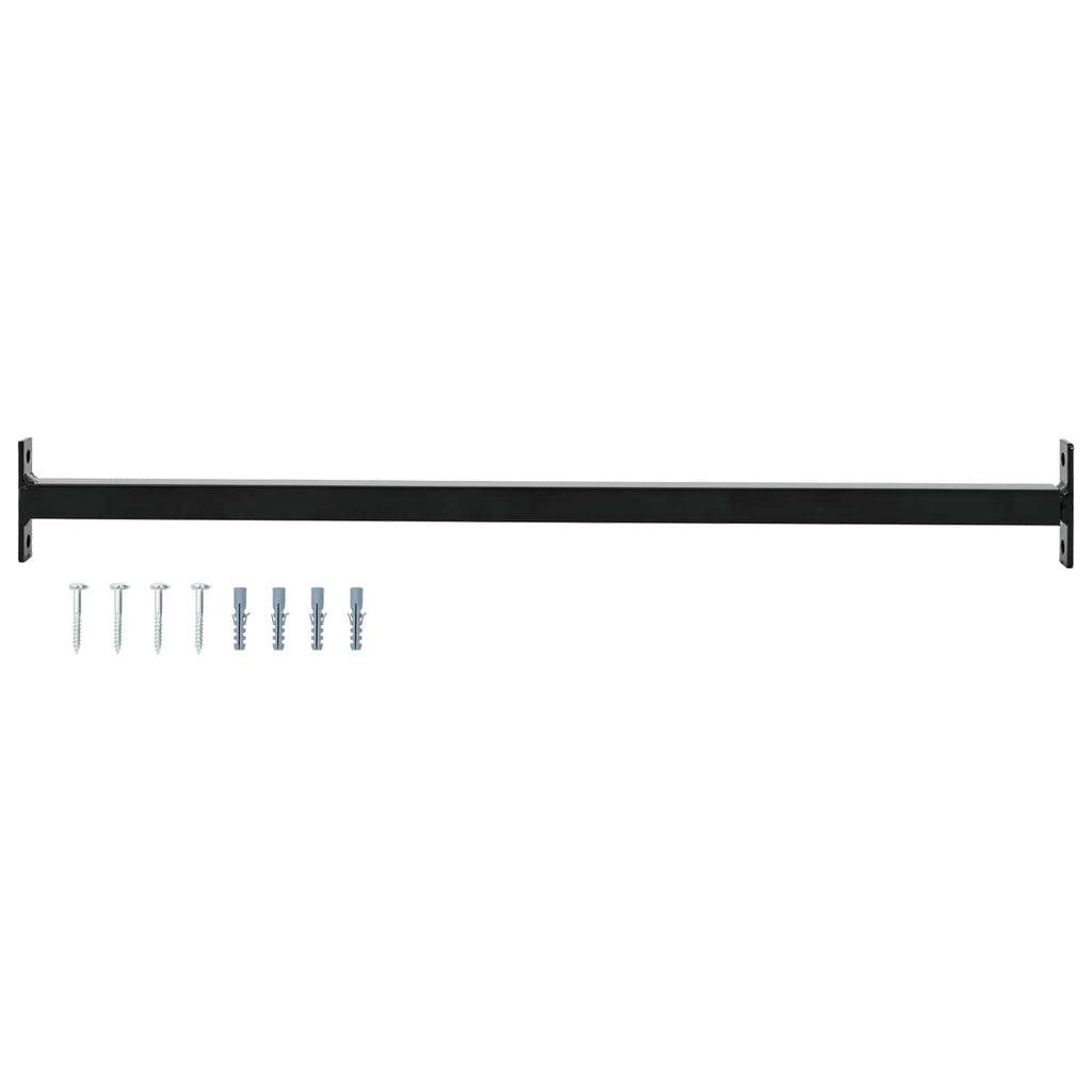 Barra di Sicurezza Regolabile per Finestra Nero 710-1200 mm