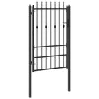 Cancello per recinzione HORST 100 x 150 cm Metallo Nero