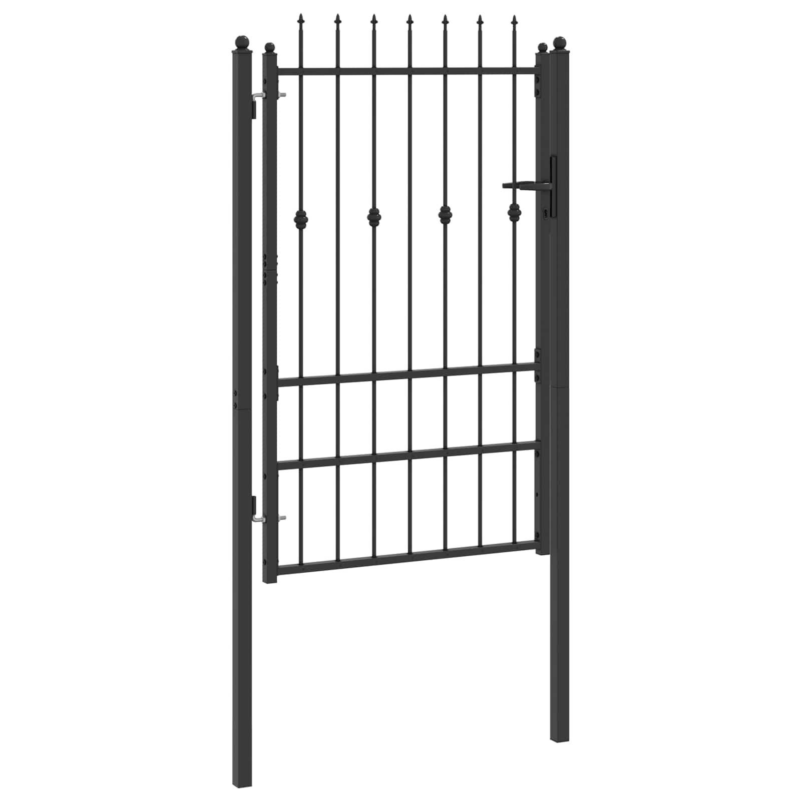 Cancello per recinzione HORST 100 x 150 cm Metallo Nero