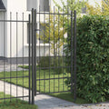 Cancello per recinzione HORST 100 x 175 cm Metallo Nero