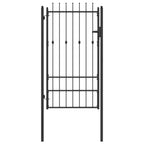 Cancello per recinzione HORST 100 x 175 cm Metallo Nero