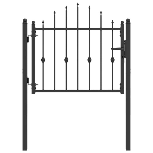Cancello per recinzione Horst 100 x 75 cm metallo nero
