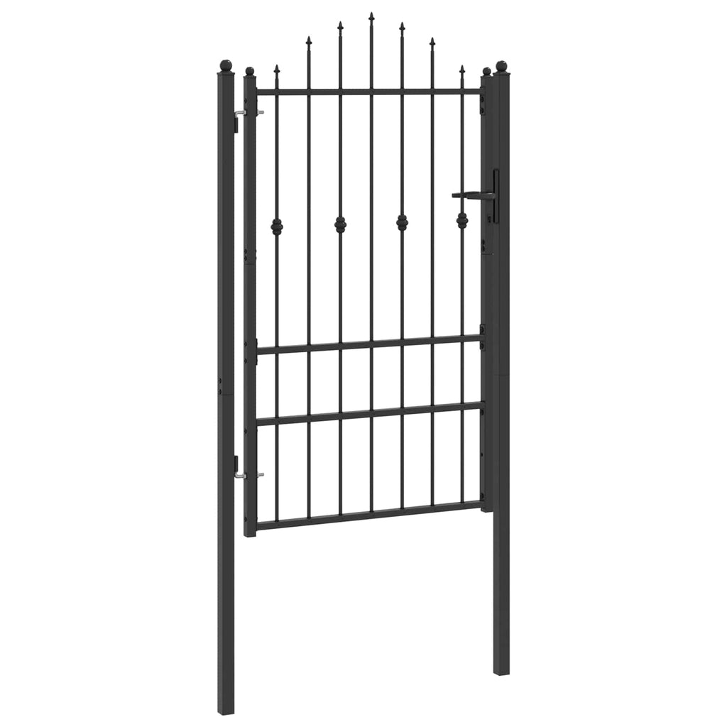 Cancello per recinzione HORST 100 x 150 cm Metallo Nero