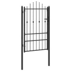 Cancello per recinzione HORST 100 x 150 cm Metallo Nero