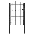 Cancello per recinzione HORST 100 x 150 cm Metallo Nero