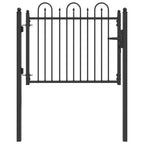 Cancello per recinzione HORST 100 x 75 cm metallo nero