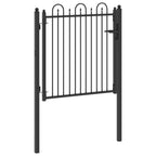 Cancello per recinzione HORST 100 x 100 cm metallo nero