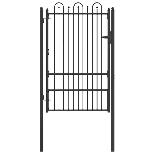 Cancello per recinzione HORST 100 x 150 cm Acciaio Nero