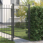 Cancello per recinzione HORST 100 x 175 cm Acciaio Nero