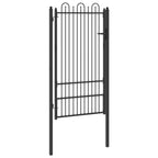 Cancello per recinzione HORST 100 x 175 cm Acciaio Nero