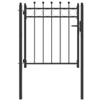 Cancello per recinzione HORST 100 x 100 cm metallo nero