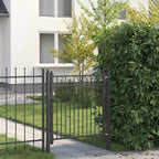 Cancello per recinzione Horst 100 x 100 cm metallo nero