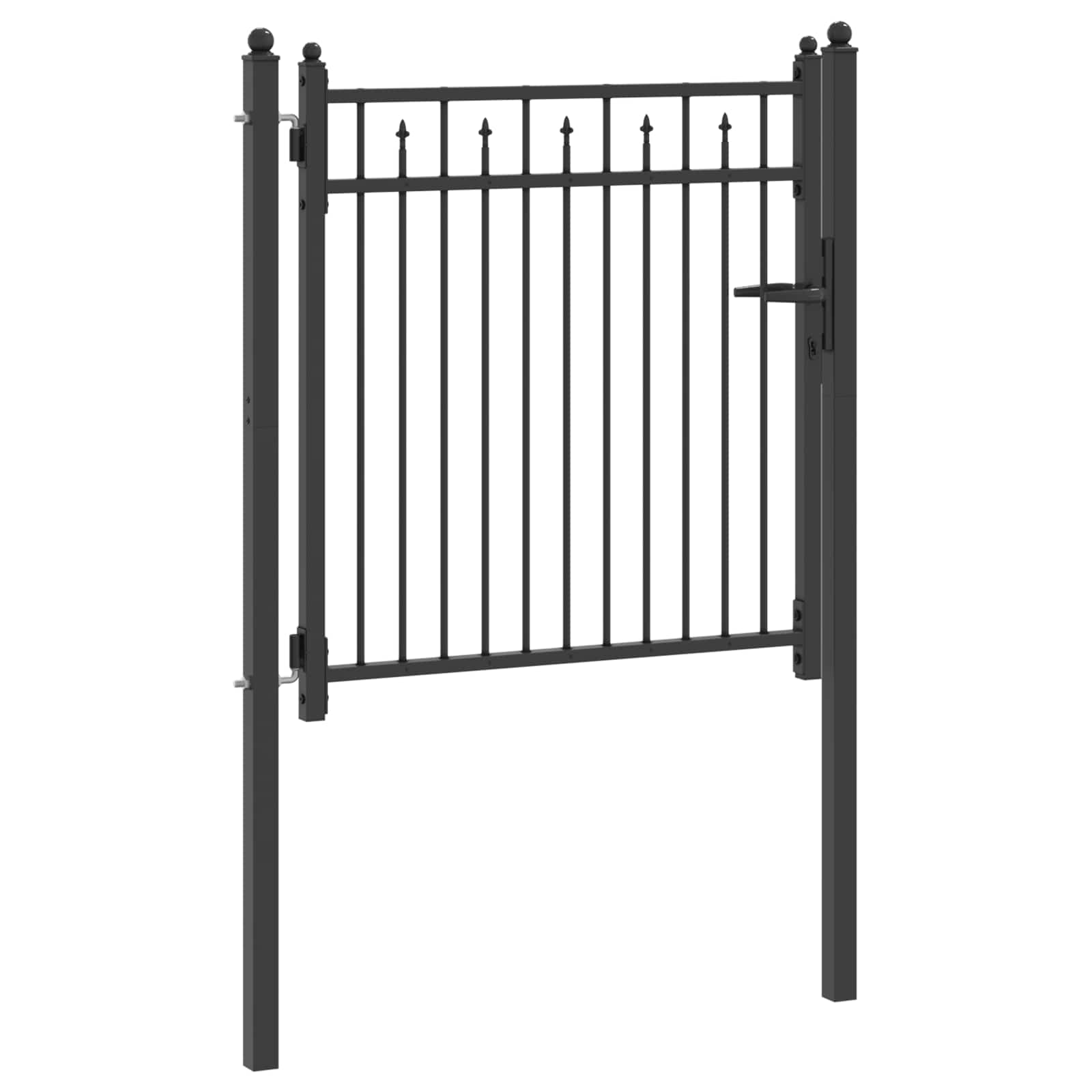 Cancello per recinzione Horst 100 x 100 cm metallo nero
