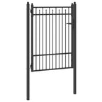 Cancello per recinzione HORST 100 x 125 cm Metallo Nero