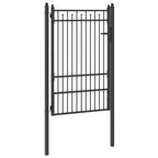 Cancello per recinzione HORST 100 x 150 cm Metallo Nero