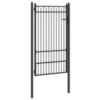 Cancello per recinzione Horst 100 x 175 cm metallo nero