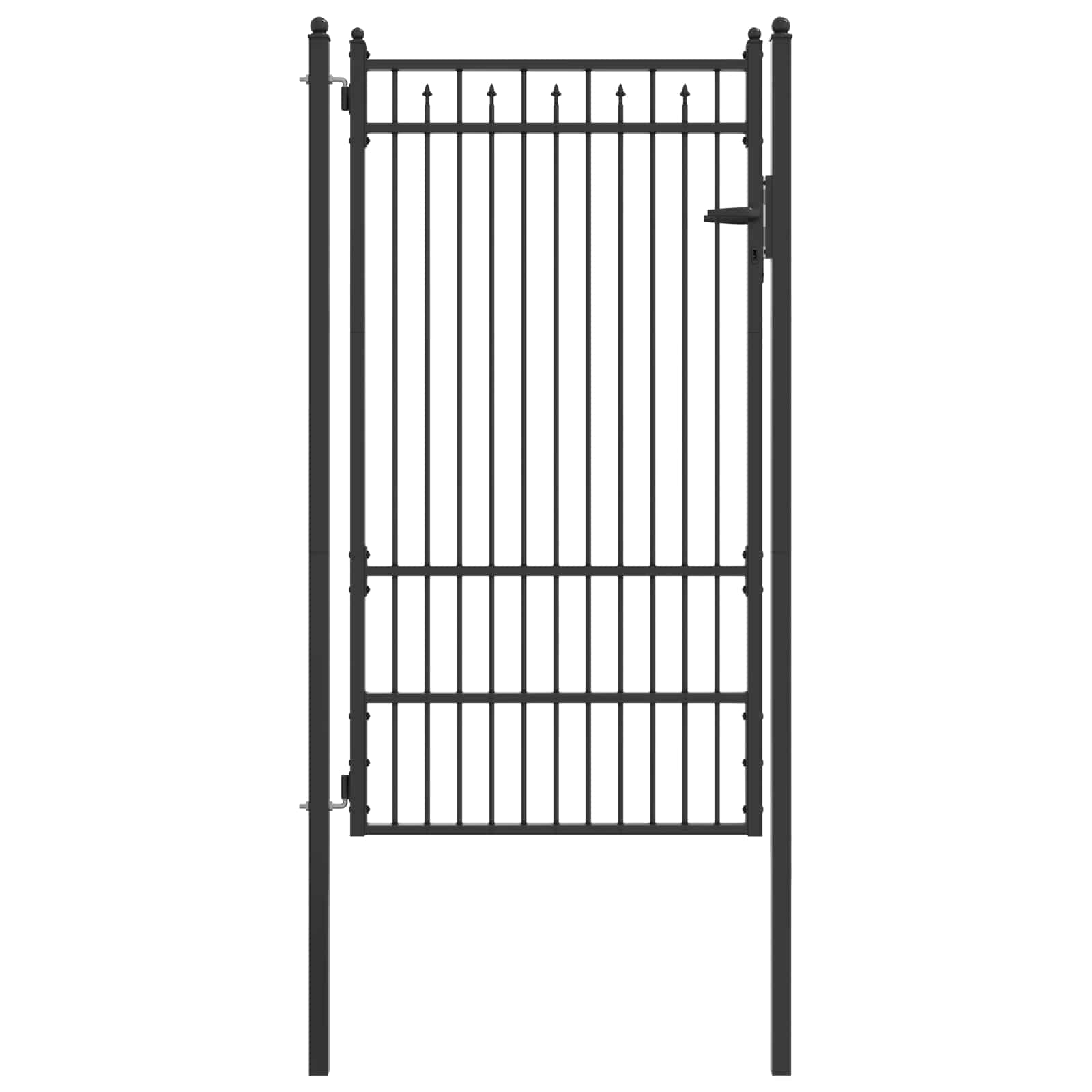 Cancello per recinzione Horst 100 x 175 cm metallo nero