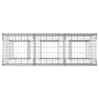 Letto rialzato in gabbione argento 150x50x80 cm - Acciaio zincato
