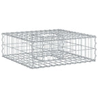 Letto rialzato in gabbione Argento 60x60x20 cm