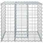 Letto rialzato in gabbione Argento 60x60x55 cm - Acciaio galvanizzato