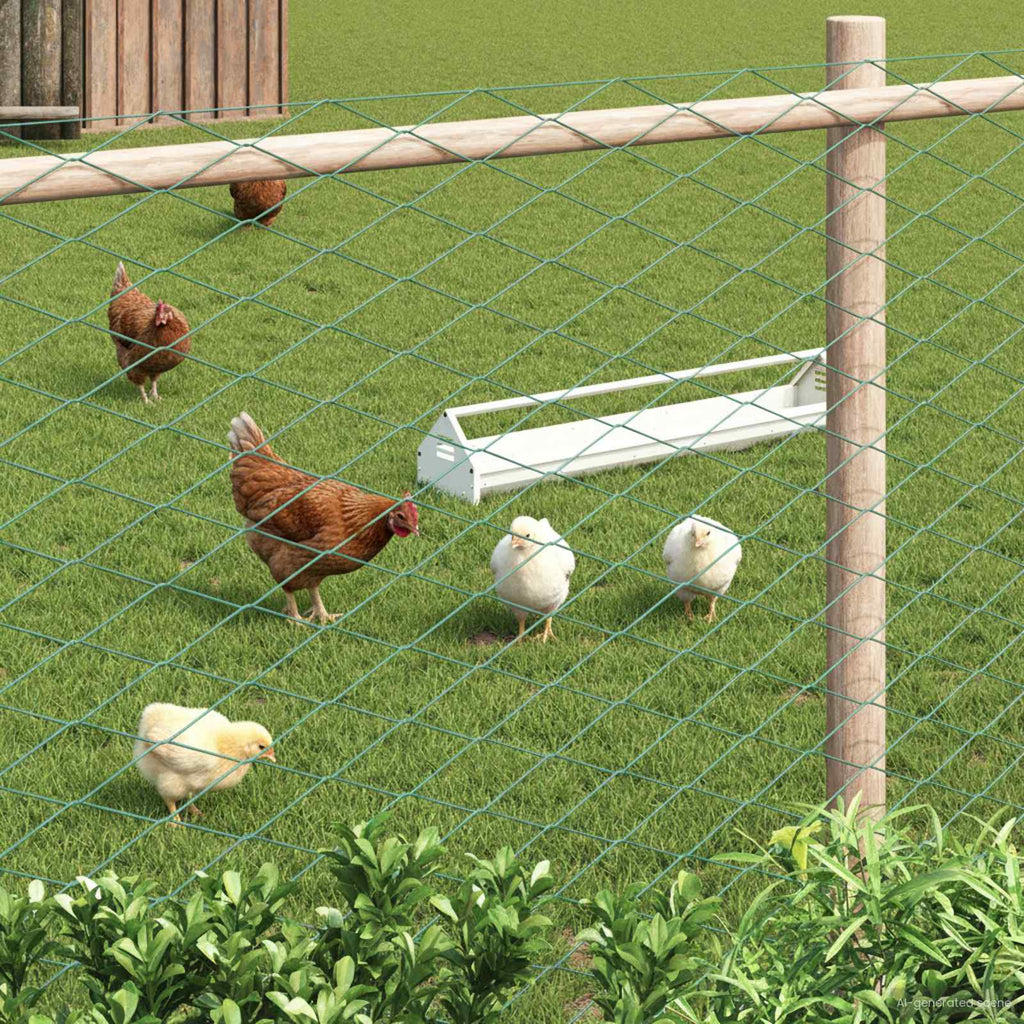 Recinzione a rete metallica Verde 2 x 10 m Acciaio
