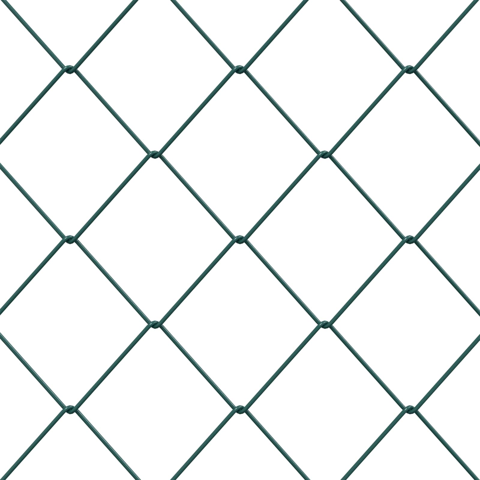 Recinzione a rete metallica Verde 2 x 20 m Acciaio
