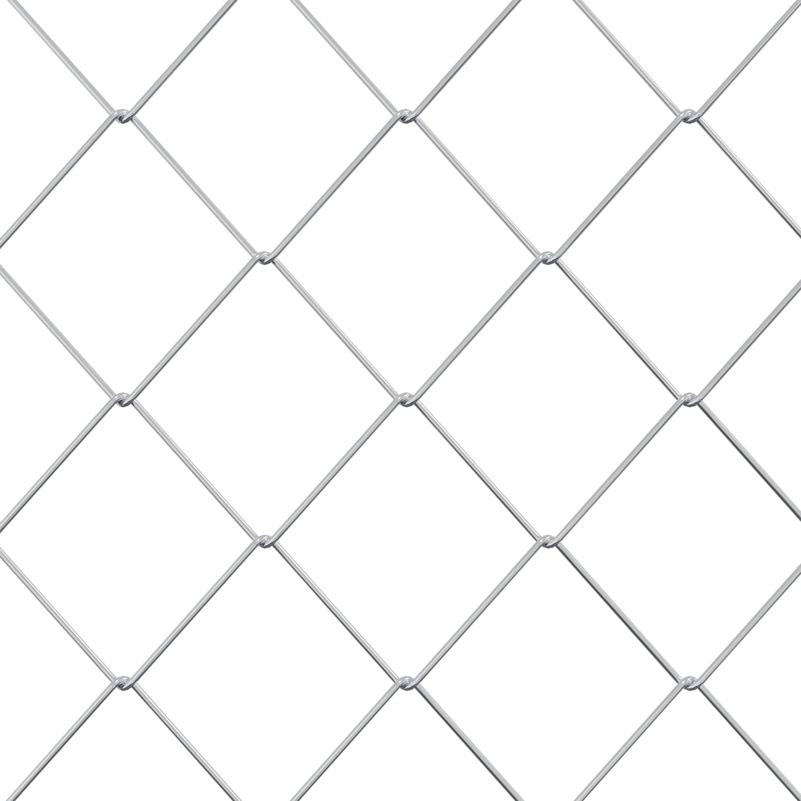 Recinzione a rete metallica galvanizzata 2 x 10 m