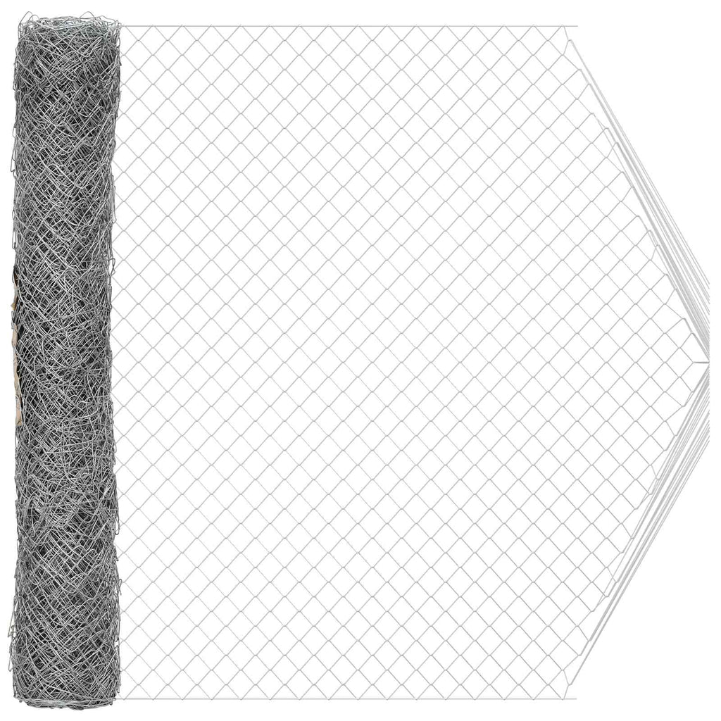 Recinzione a rete metallica galvanizzata 2 x 20 m