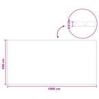 Copertura solare per piscina 1000 x 500 cm 110 μm PE nero