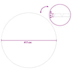 Copertura Solare per Piscina Ø 417 cm PE 200 μm Nero