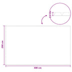 Copertura Solare per Piscina 300x200 cm in Polietilene con Camere d'Aria