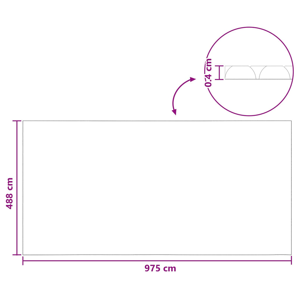 Copertura Solare per Piscina in Polietilene 975 x 488 cm
