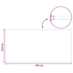 Copertura Solare per Piscina 549 x 274 cm in Polietilene Blu