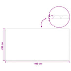 Copertura Solare per Piscina 400x200 cm Polietilene Alta Densità