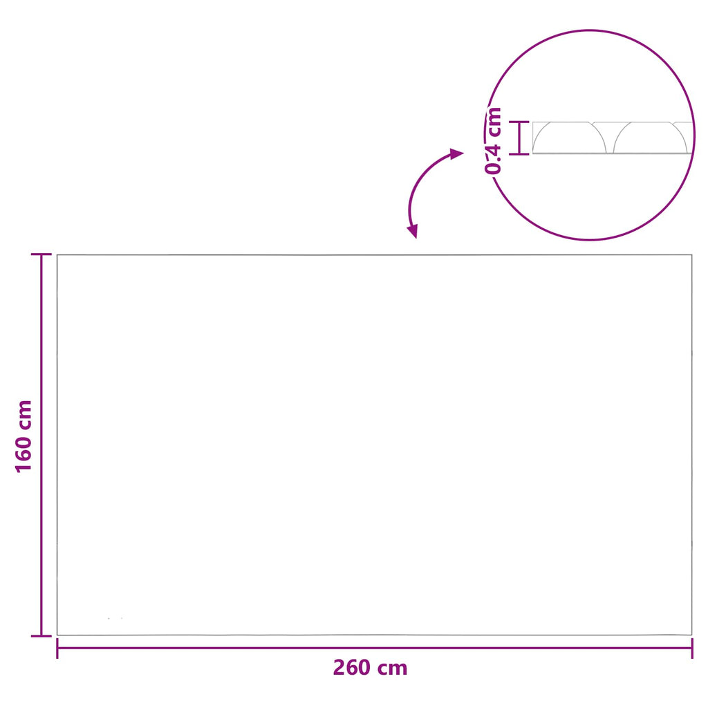 Copertura Solare per Piscina Extra Pesante 260 x 160 cm 400 μm