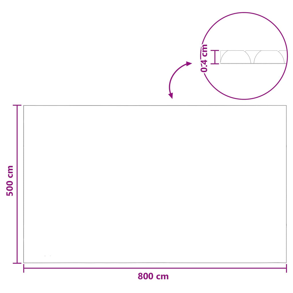 Copertura Solare per Piscina Extra Pesante 800 x 500 cm 400 μm