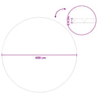 Copertura solare per piscina Ø 600 cm 110 μm rotonda PE blu
