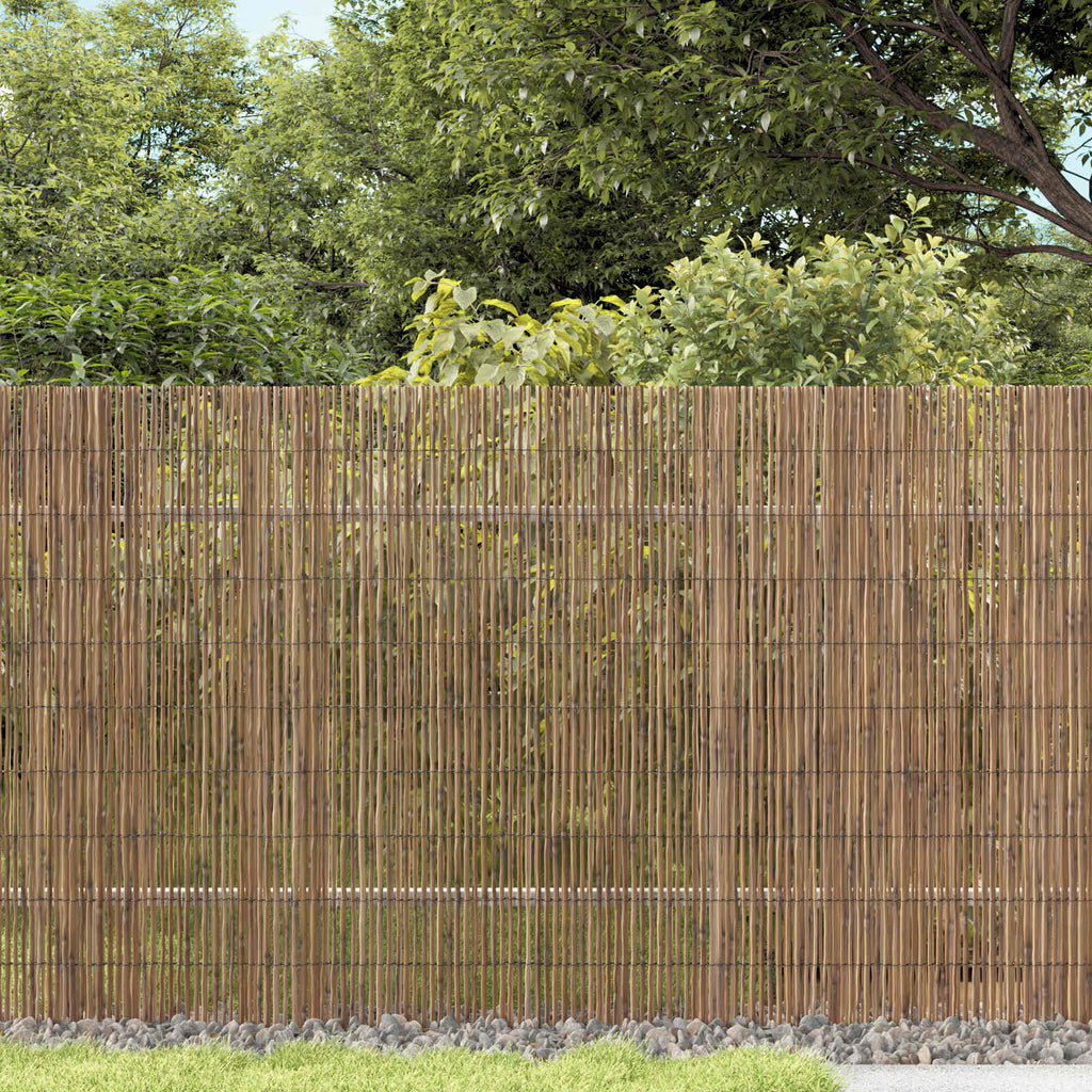Recinzione per Giardino in Giunco Naturale 400 x 90 cm