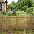 Recinzione per Giardino Carbonizzato in Giunco 400 x 100 cm