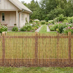 Recinzione per Giardino Carbonizzato Giunco 300 x 100 cm