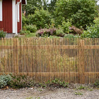 Recinzione per Giardino Carbonizzato 600 x 100 cm in Giunco
