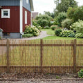 Recinzione per Giardino Carbonizzato 400 x 90 cm Giunco
