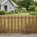 Recinzione per Giardino Carbonizzata in Giunco 500 x 90 cm