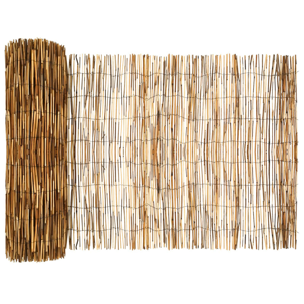Recinzione per Giardino Carbonizzata in Giunco 1000 x 80 cm