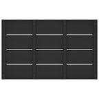 Piastra base per doccia nero 101 x 63 x 5,5 cm WPC