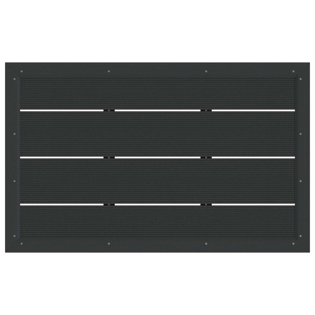 Piastra base per doccia nero 101 x 63 x 5,5 cm WPC
