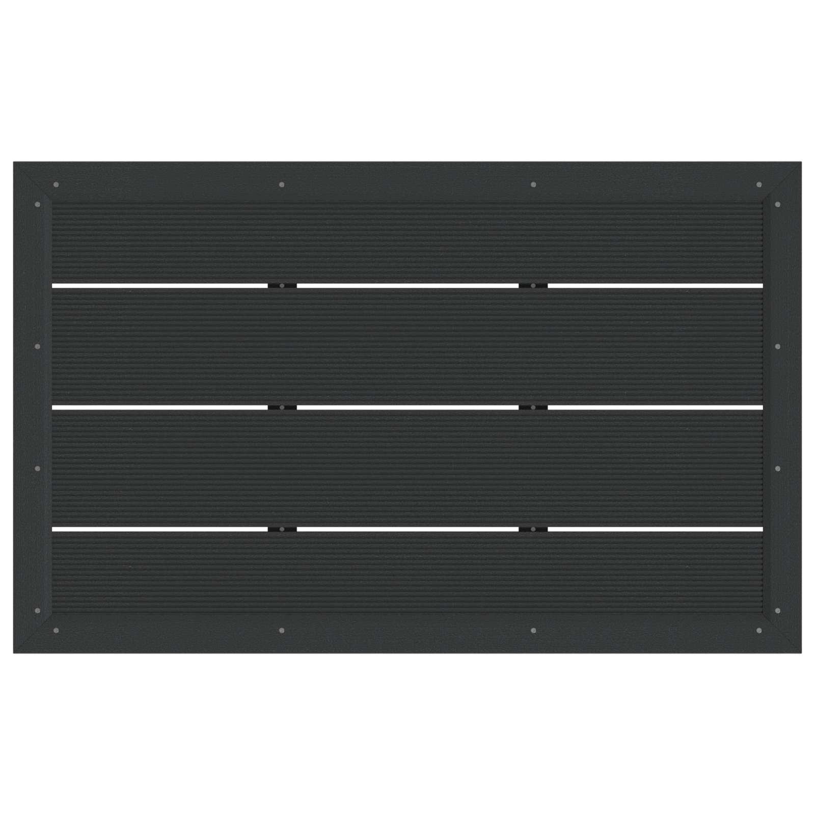 Piastra base per doccia nero 101 x 63 x 5,5 cm WPC