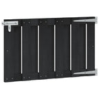 Cancello da giardino 100 x 60 cm WPC e alluminio nero