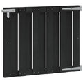 Cancello da Giardino 100 x 80 cm WPC e Alluminio Nero