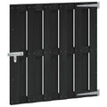 Cancello da giardino 100 x 100 cm WPC e Alluminio Nero